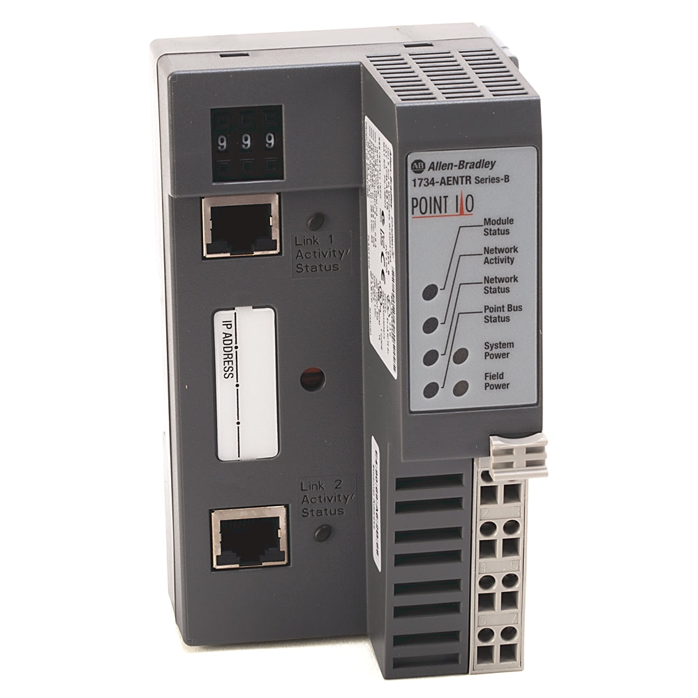 Allen-Bradley 1734-AENTR POINT I/O EtherNet/IP Adapter, Dual-Port — New Surplus
