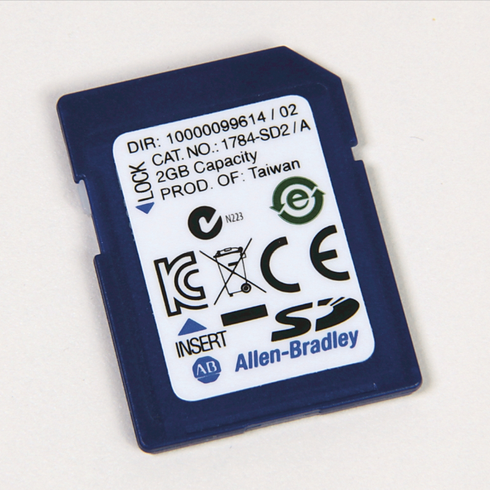 Allen-Bradley 1784-SD2, 2GB Secure Digital (SD) memory card