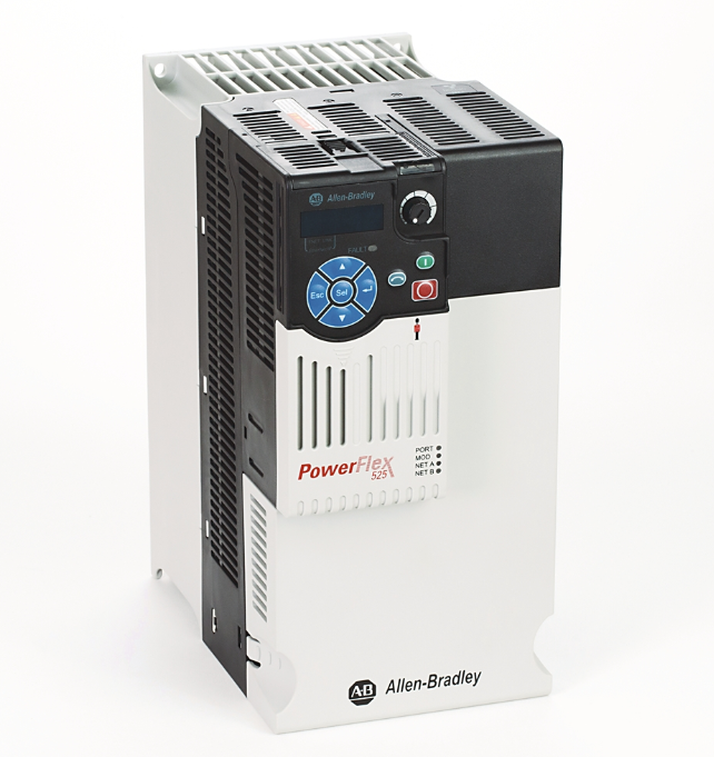 Allen-Bradley 25B-D030N104 PowerFlex 525 AC Drive, 15 HP, 480 VAC — New Surplus