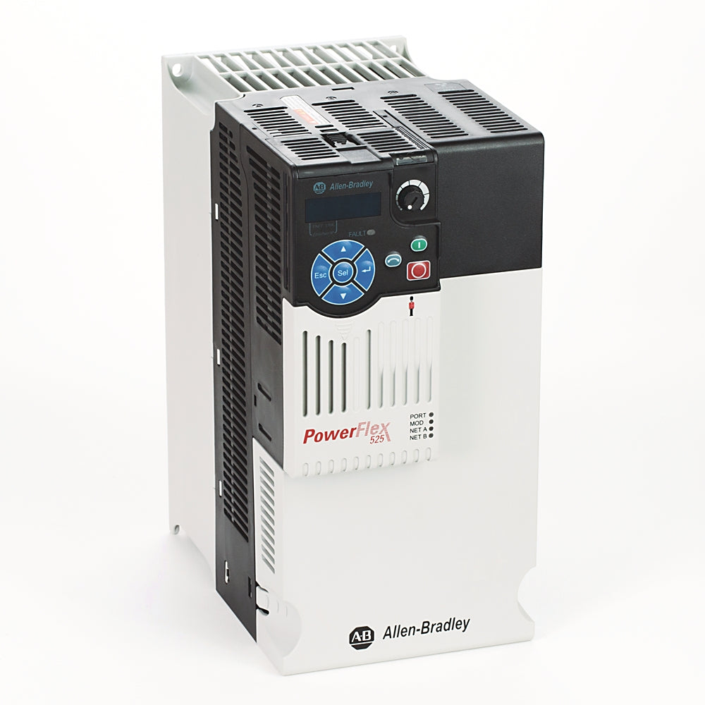 Allen-Bradley 25B-D030N104 PowerFlex 525 AC Drive, 15 HP, 480 VAC — New Surplus