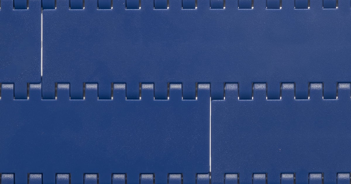 Flat top modular plastic conveyor belt, polypropylene