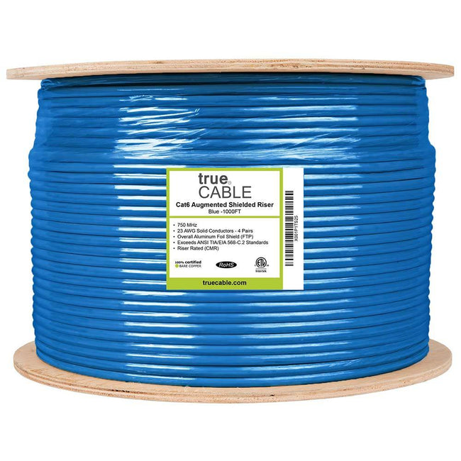 Cat6A Riser Ethernet Cable, Shielded
